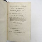 Couverture du livre Estimation du livre « histoire naturelle des crustacés, contenant leur description et leurs moeurs »