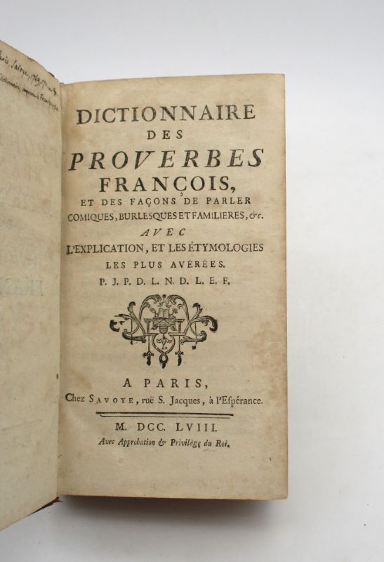 Couverture du livre Estimation du livre « dictionnaire des proverbes françois, et des façons de parler comiques, burlesques et familières, &c. avec l’explication, et les étymologies les plus avérées »
