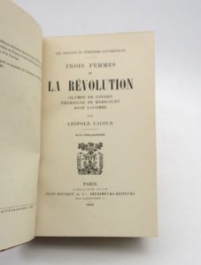 Estimation Sciences Humaines - Couverture du livre Estimation du livre « les Origines du féminisme contemporain – Trois femmes de la Révolution : Olympe de Gouges – Théroigne de Méricourt – Rose Lacombe »