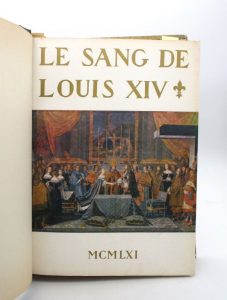 Estimation Histoire - Couverture du livre Estimation du livre « le Sang de Louis XIV »
