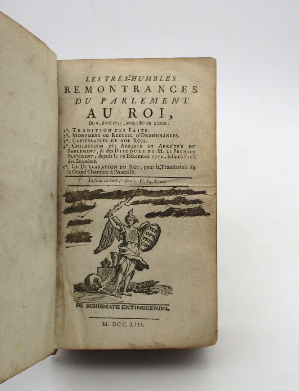 Couverture du livre Estimation du livre « les Très-Humbles remontrances du parlement au roi du 9 avril 1753 »