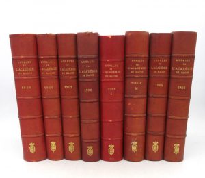 Estimation Histoire - Couverture du livre Estimation du livre « annales de l’Académie de Mâcon – Société des arts, sciences, belles-lettres et agriculture de Saône-et-Loire »