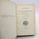 Couverture du livre Estimation du livre « annales de l’Académie de Mâcon – Société des arts, sciences, belles-lettres et agriculture de Saône-et-Loire »