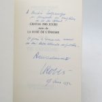 Couverture du livre Estimation du livre « cristal des jours suivi de La Rose de l’énigme »
