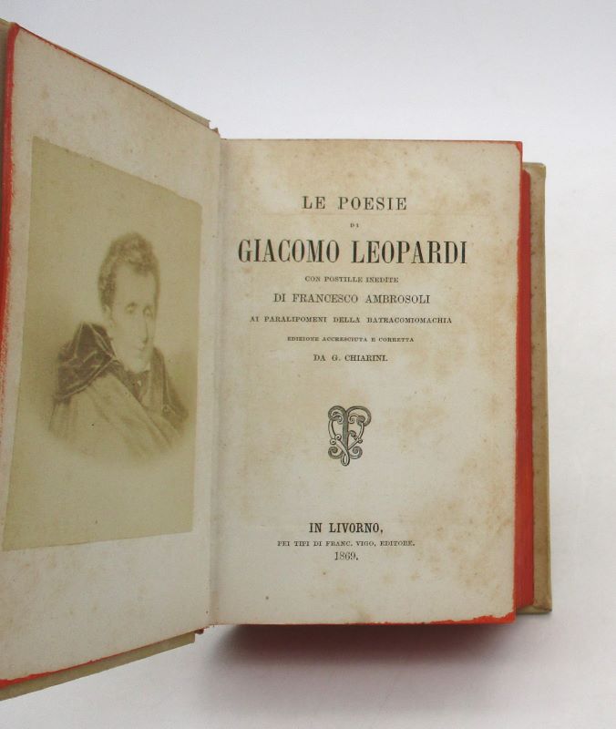 Couverture du livre Estimation du livre « le Poesie Giacomo Leopardi »