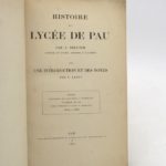 Couverture du livre Estimation du livre « histoire du lycée de Pau »