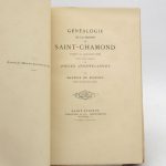 Couverture du livre Estimation du livre « généalogie de la maison de Saint-Chamond »