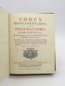 Estimation Encyclopédies - Couverture du livre Estimation du livre « codex medicamentarius, seu Pharmacopoea parisiensis »