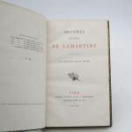 Couverture du livre Estimation du livre « oeuvres poétiques de Lamartine »