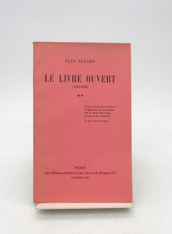 Couverture du livre Estimation du livre « le Livre ouvert (1939-1941) II »