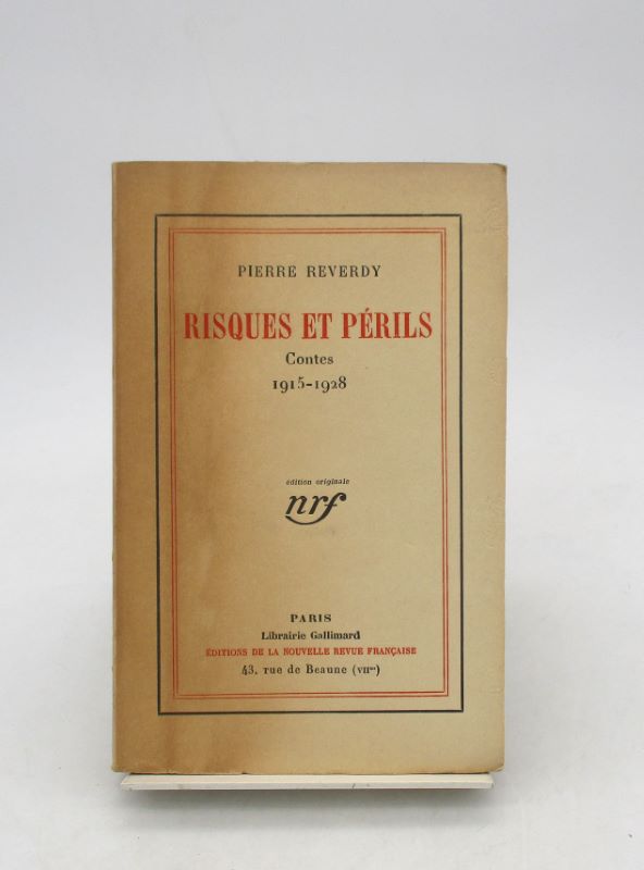 Couverture du livre Estimation du livre « risques et Périls : Contes 1915-1928 »