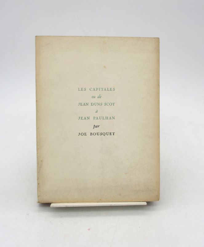 Couverture du livre Estimation du livre « les Capitales ou de Jean Duns Scot à Jean Paulhan »