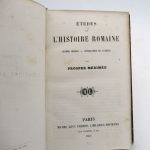 Couverture du livre Estimation du livre « Études sur l’histoire romaine : guerre sociale – conjuration de Catilina »