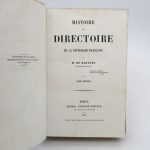 Couverture du livre Estimation du livre « histoire du Directoire de la République française »