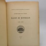Couverture du livre Estimation du livre « archives du prince de Montholon d’Umbriano – Inventaire des titres de la maison Montholon – (1200-1900) »