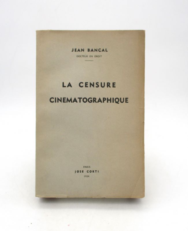 Couverture du livre Estimation du livre « la Censure cinématographique »