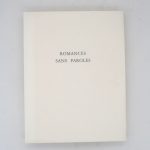 Couverture du livre Estimation du livre « romances sans paroles – Chansons pour elle – Odes en son honneur »
