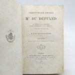 Couverture du livre Estimation du livre « correspondance complète de Mme du Deffand avec la duchesse de Choiseul, l’abbé Barthélemy et M. Craufurt »