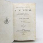 Couverture du livre Estimation du livre « correspondance complète de Mme du Deffand avec la duchesse de Choiseul, l’abbé Barthélemy et M. Craufurt »