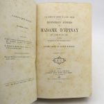 Couverture du livre Estimation du livre « une femme du monde au XVIIIe siècle : Dernières années de madame d’Épinay »