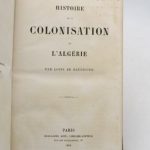 Couverture du livre Estimation du livre « histoire de la colonisation de l’Algérie : tome Ier seul »