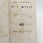 Couverture du livre Estimation du livre « correspondance inédite de Mme du Deffand »