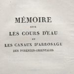 Couverture du livre Estimation du livre « mémoire sur les cours d’eau et les canaux d’arrosage des Pyrénées-orientales »