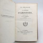 Couverture du livre Estimation du livre « la Morale et la Politique d’Aristote »