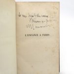 Couverture du livre Estimation du livre « l’Enfance à Paris »