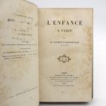 Couverture du livre Estimation du livre « l’Enfance à Paris »