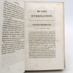 Couverture du livre Estimation du livre « traité théorique et pratique des irrigations envisagées sous les divers points de vue de la production agricole, de la science hydraulique et de la législation  : des canaux d’arrosage de l’Italie septentrionale dans leurs rapports avec ceux du Midi de la France »