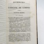 Couverture du livre Estimation du livre « recherches sur l’origine de l’impôt en France »