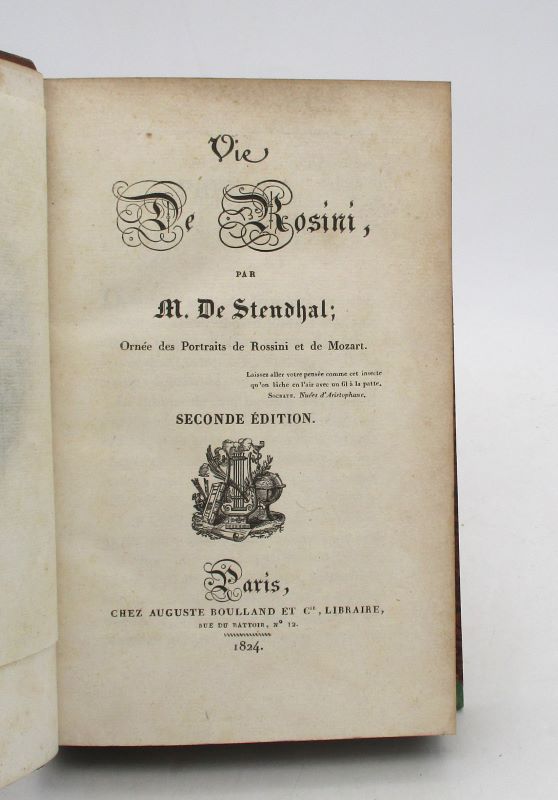 Couverture du livre Estimation du livre « vie de Rossini »