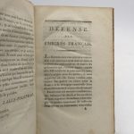 Couverture du livre Estimation du livre « défense des émigrés français, adressée au peuple français »