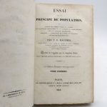 Couverture du livre Estimation du livre « essai sur le principe de population »