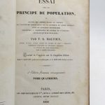 Couverture du livre Estimation du livre « essai sur le principe de population »