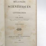 Couverture du livre Estimation du livre « mélanges scientifiques et littéraires »