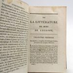 Couverture du livre Estimation du livre « de la littérature du midi de l’Europe »