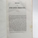 Couverture du livre Estimation du livre « histoire statistique et morale des enfants trouvés suivie de cent tableaux »