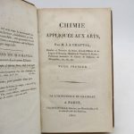 Couverture du livre Estimation du livre « chimie appliquée aux arts »