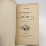 Couverture du livre Estimation du livre « la Complainte du vieux marin »