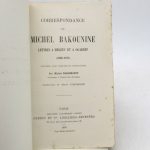 Couverture du livre Estimation du livre « correspondance de Michel Bakounine. Lettres à Herzen et à Ogareff (1860-1874) »