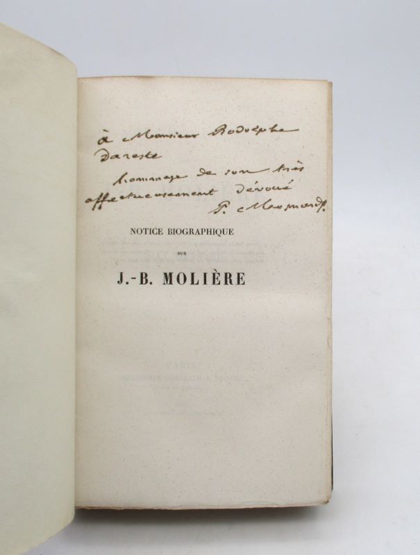 Couverture du livre Estimation du livre « notice biographique sur J.-B. Molière »