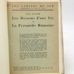 Couverture du livre Estimation du livre « les Dessous d’une vie ou la Pyramide humaine »