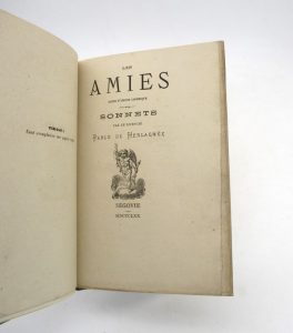 Estimation Edition originale - Couverture du livre Estimation du livre « les Amies – Scène d’amour sapphique »