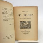 Couverture du livre Estimation du livre « feu de Joie »