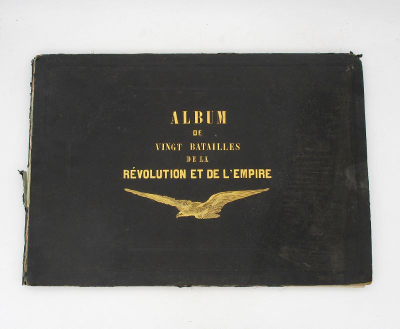 Couverture du livre Estimation du livre « album de vingt batailles de la Révolution et de l’Empire d’après les aquarelles de M. Yung »