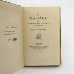 Couverture du livre Estimation du livre « du mariage par un philosophe du XVIIIe siècle »