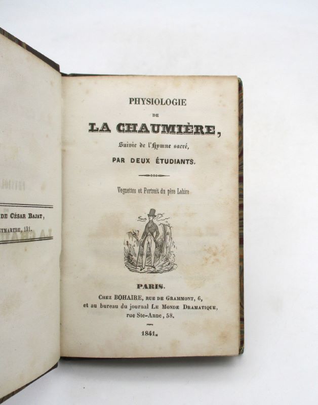 Couverture du livre Estimation du livre « physiologie de la chaumière, suivie de l’Hymne sacré, par deux étudiants »