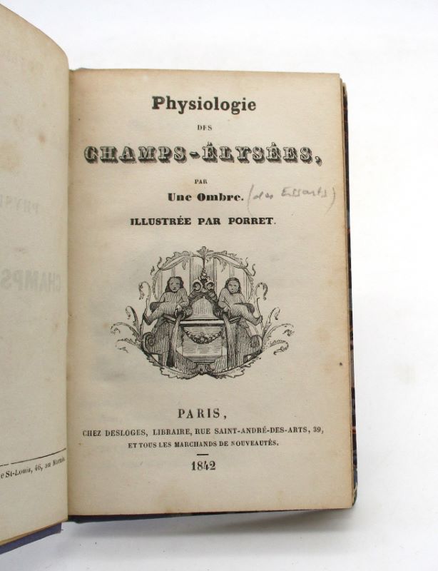 Couverture du livre Estimation du livre « physiologie des Champs-Élysées »